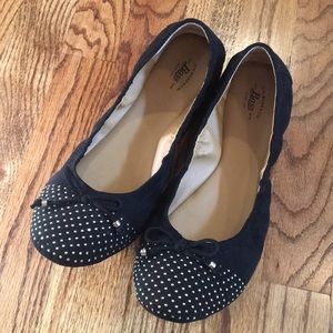 G.H. Bass & Co Gold Studded Lexi Ballet Flats